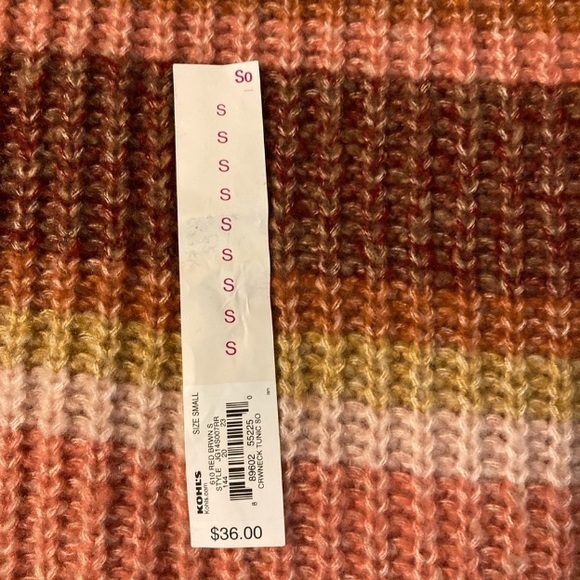 SO Juniors' Autumnal Crewneck Sweater Size Small - Picture 5 of 10